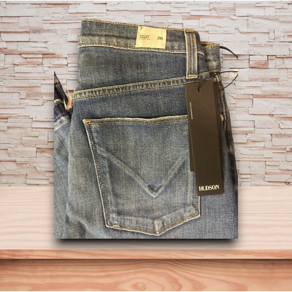 NWT Hudson Jeans Blue Cropped Jeans with Dark Hem - 26